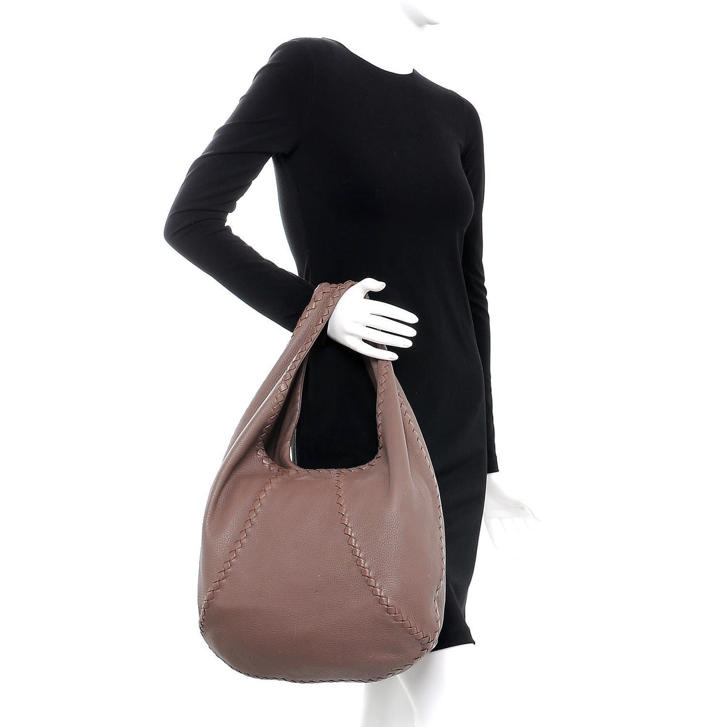 Cervo Deerskin Large Hobo Elephant