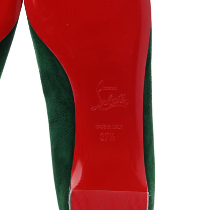 Christian Louboutin Veau Velours Specchio Toe Geo Pump Flat 37.5 Billard Bronze 6 of 7