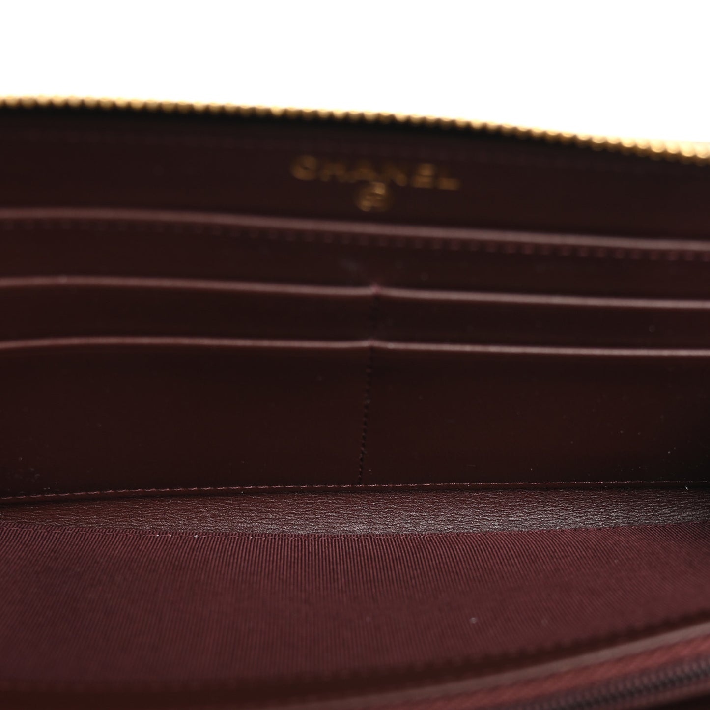 Caviar Quilted Large Gusset Zip Around Wallet Black