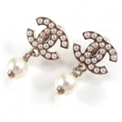 Chanel Pearl CC Logo Earrings 1 of 5