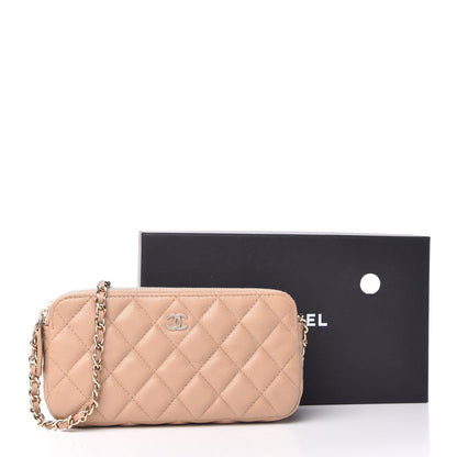 Chanel Caviar Quilted Small Clutch With Chain Beige 10 of 10