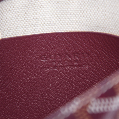 Goyard Goyardine Plumet Wallet Clutch Burgundy 7 of 10