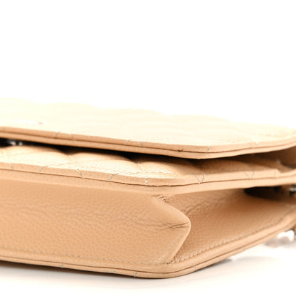 Chanel Caviar Quilted Wallet On Chain WOC Beige 11 of 13