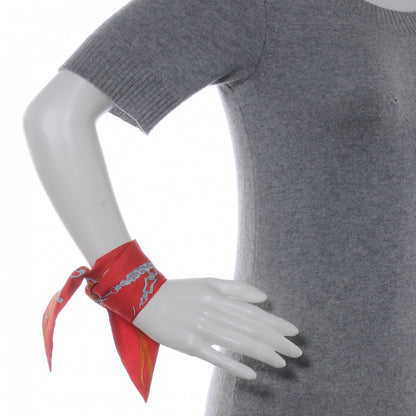 Hermes Silk Brides de Gala Twilly Red 3 of 5