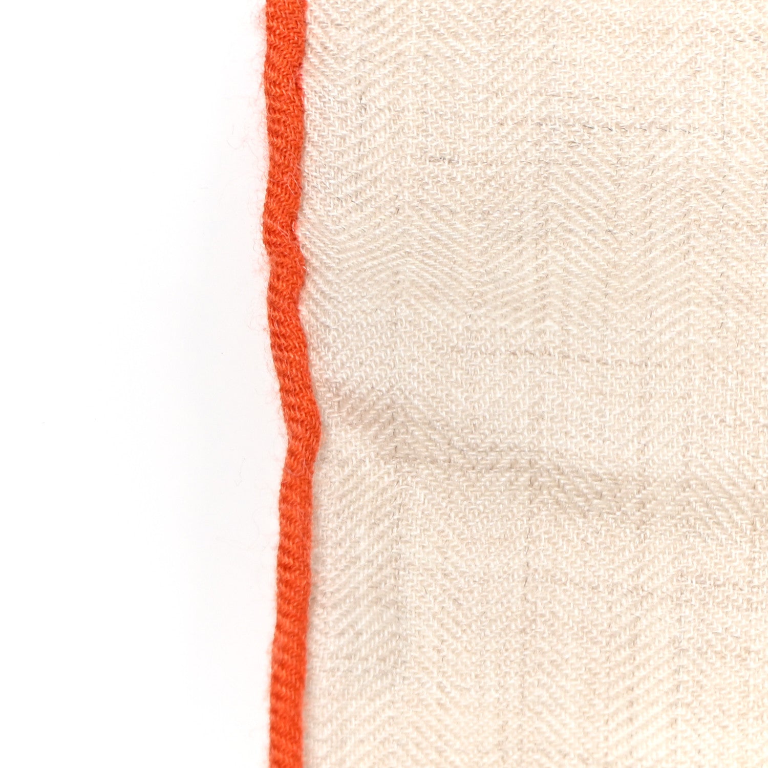 Hermes Cashmere Silk Botanica Grafica Shawl 140 Naturel Black Orange 6 of 11