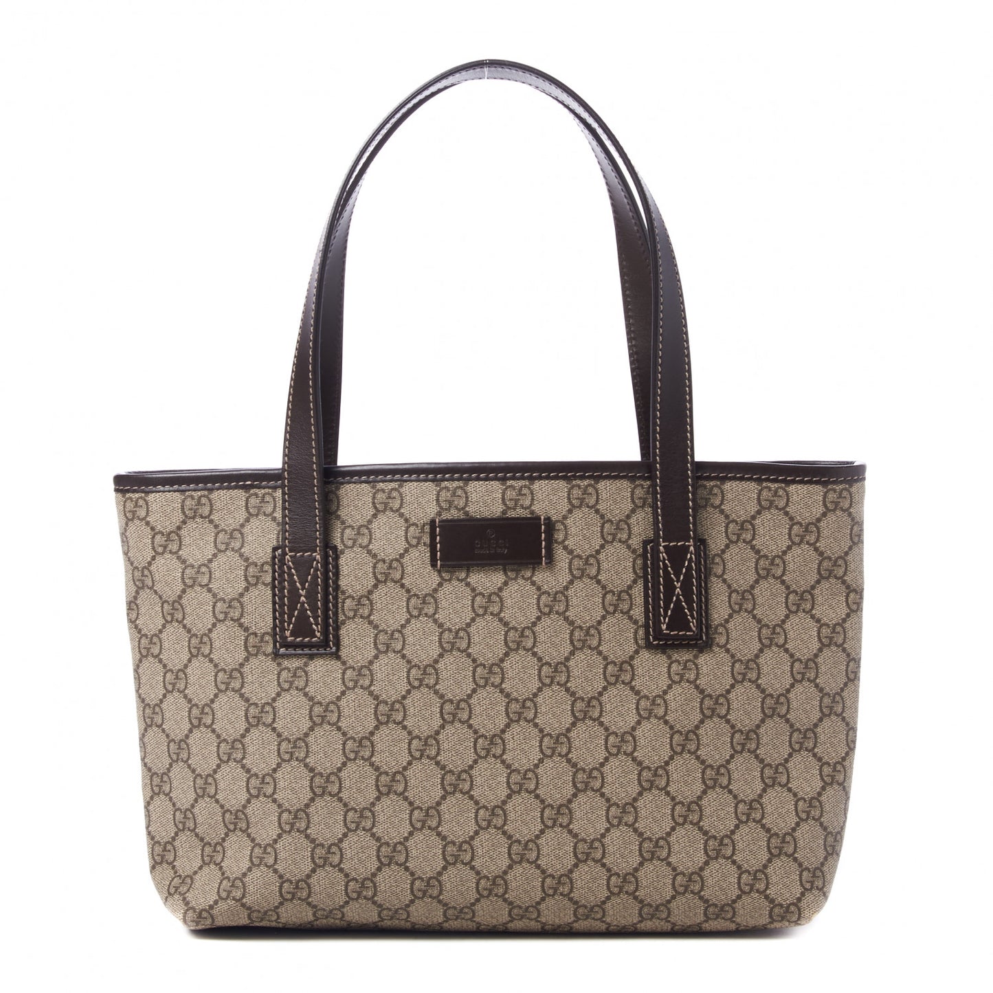 GG Supreme Monogram Small Joy Tote Dark Brown