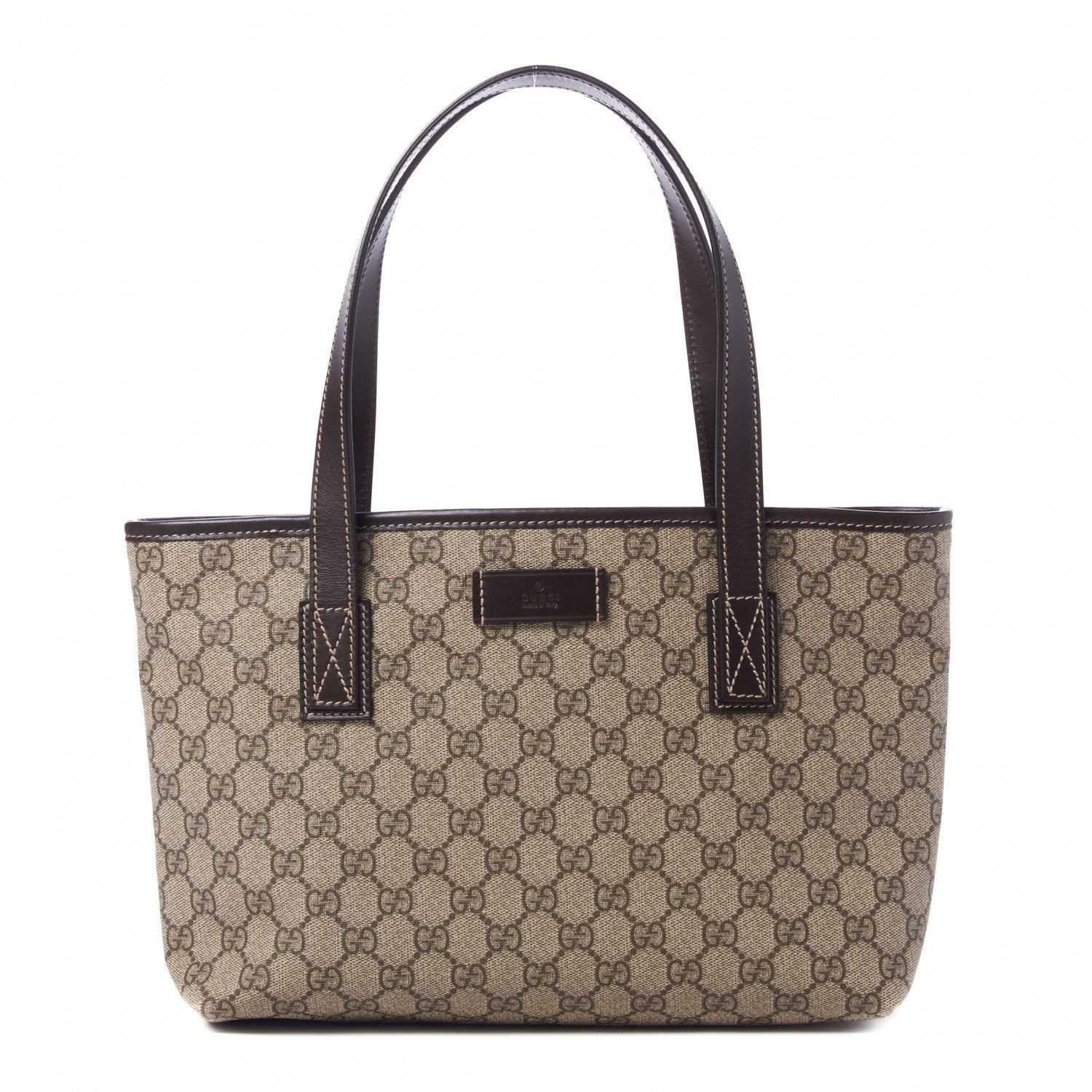 Gucci GG Supreme Monogram Small Joy Tote Dark Brown 1 of 9