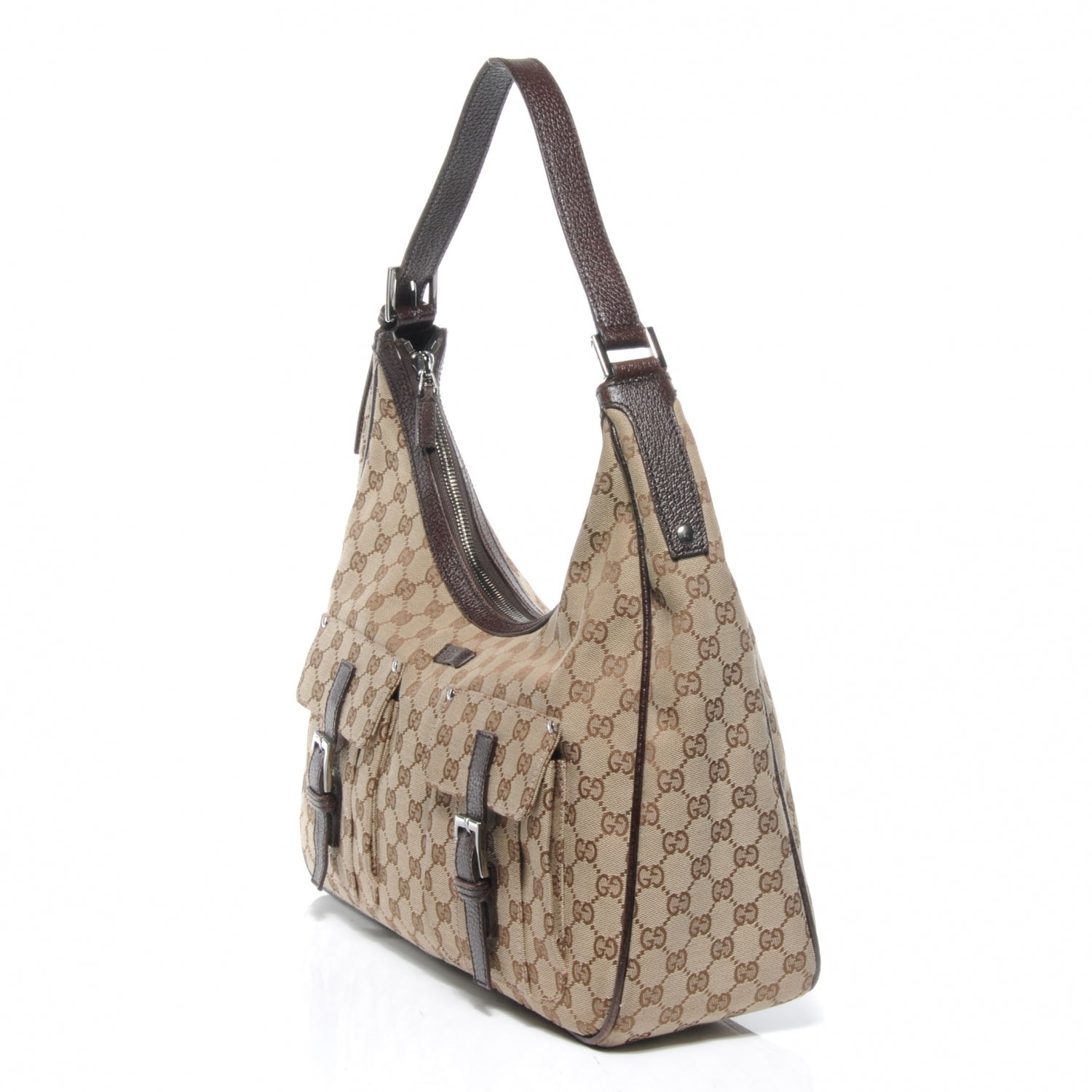Gucci Monogram Pocket Hobo Ebony 3 of 8