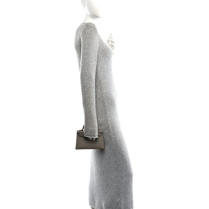 Hermes Epsom Horseshoe Mini Kelly Sellier 20 Gris Asphalt Rose Mexico 2 of 11
