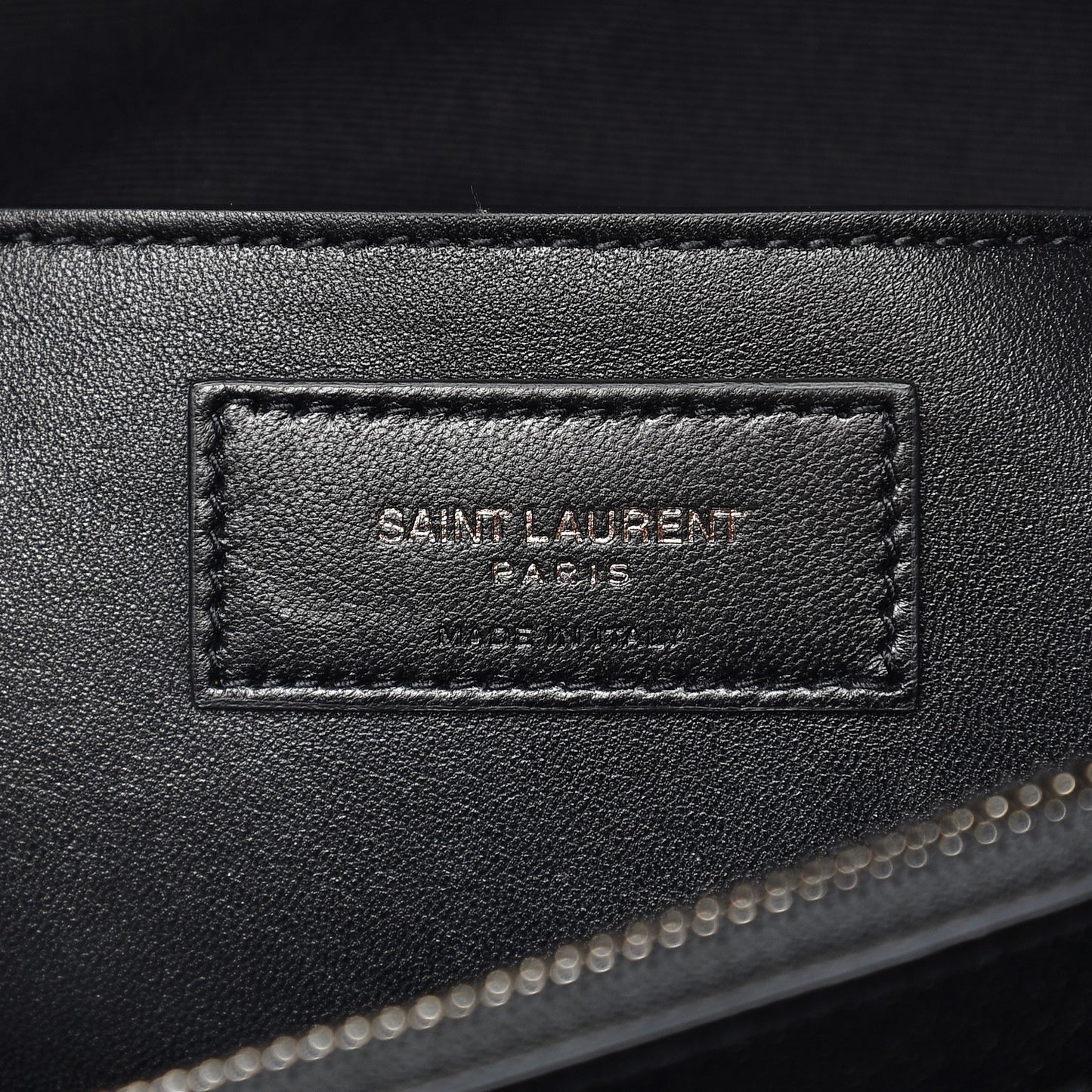 Calfskin Mixed Matelasse Triquilt Large Monogram Satchel Black