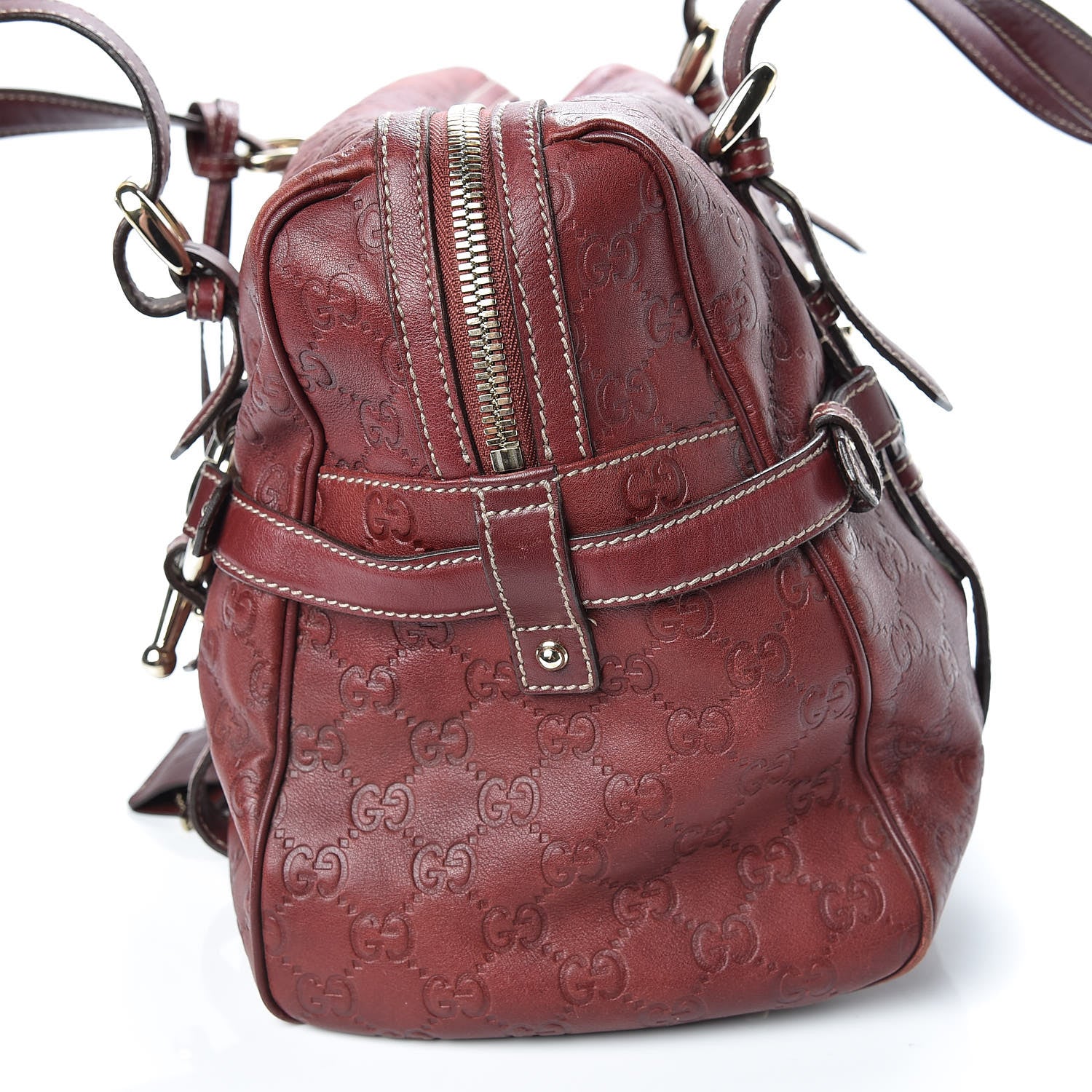 Gucci Guccissima 85th Anniversary Large Boston Rusty Red 16 of 20