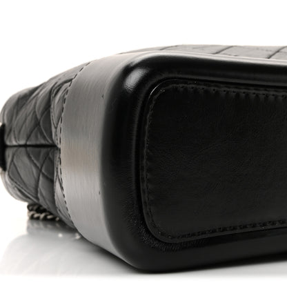 Chanel Aged Calfskin Quilted Large Gabrielle Hobo Black 8 of 10