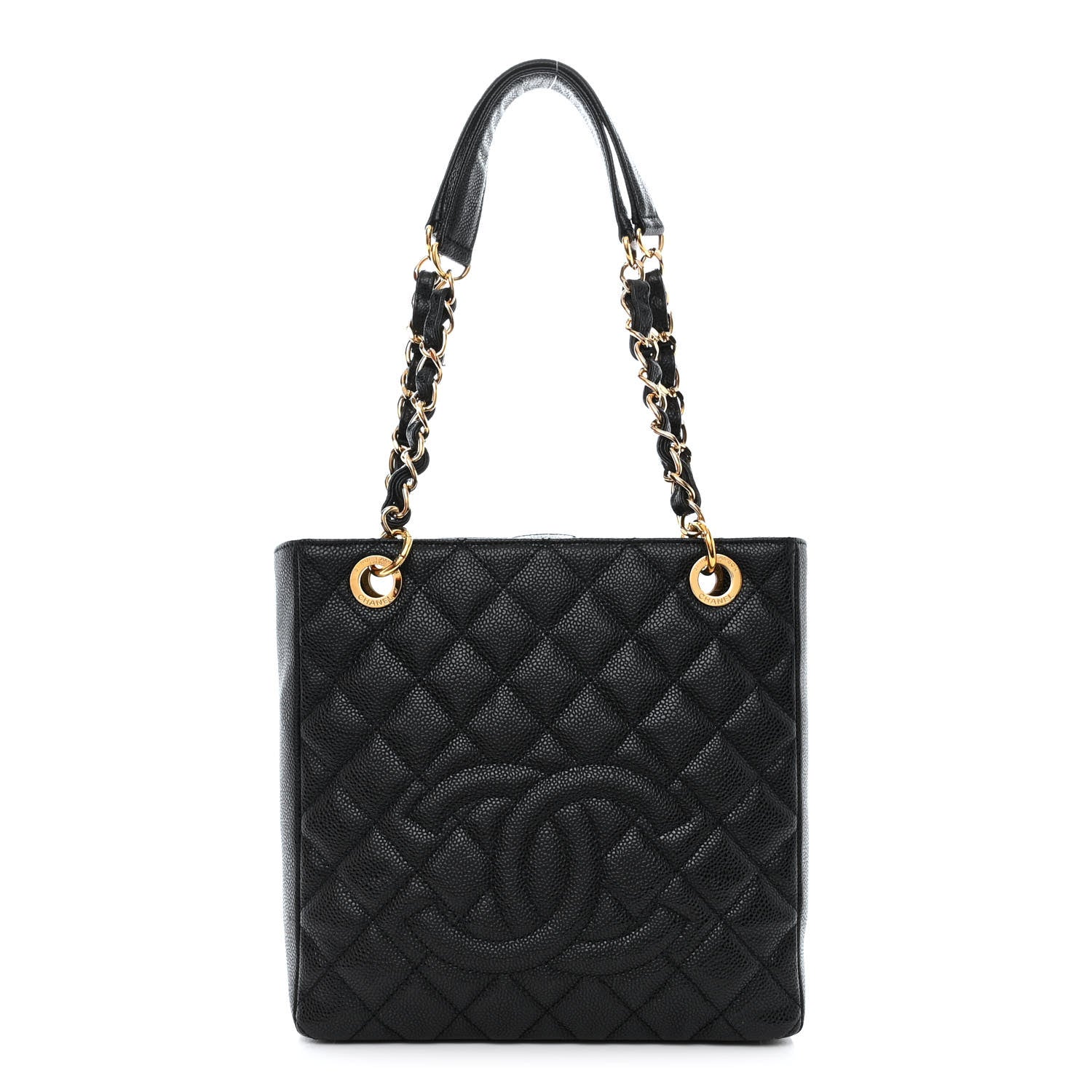 Chanel Caviar Quilted Petit Shopping Tote PST Black 1 of 12