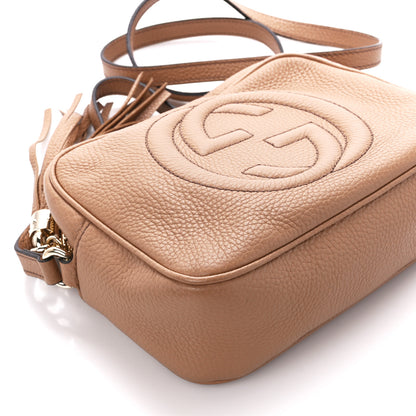 Gucci Pebbled Calfskin Small Soho Disco Bag Camelia 10 of 11