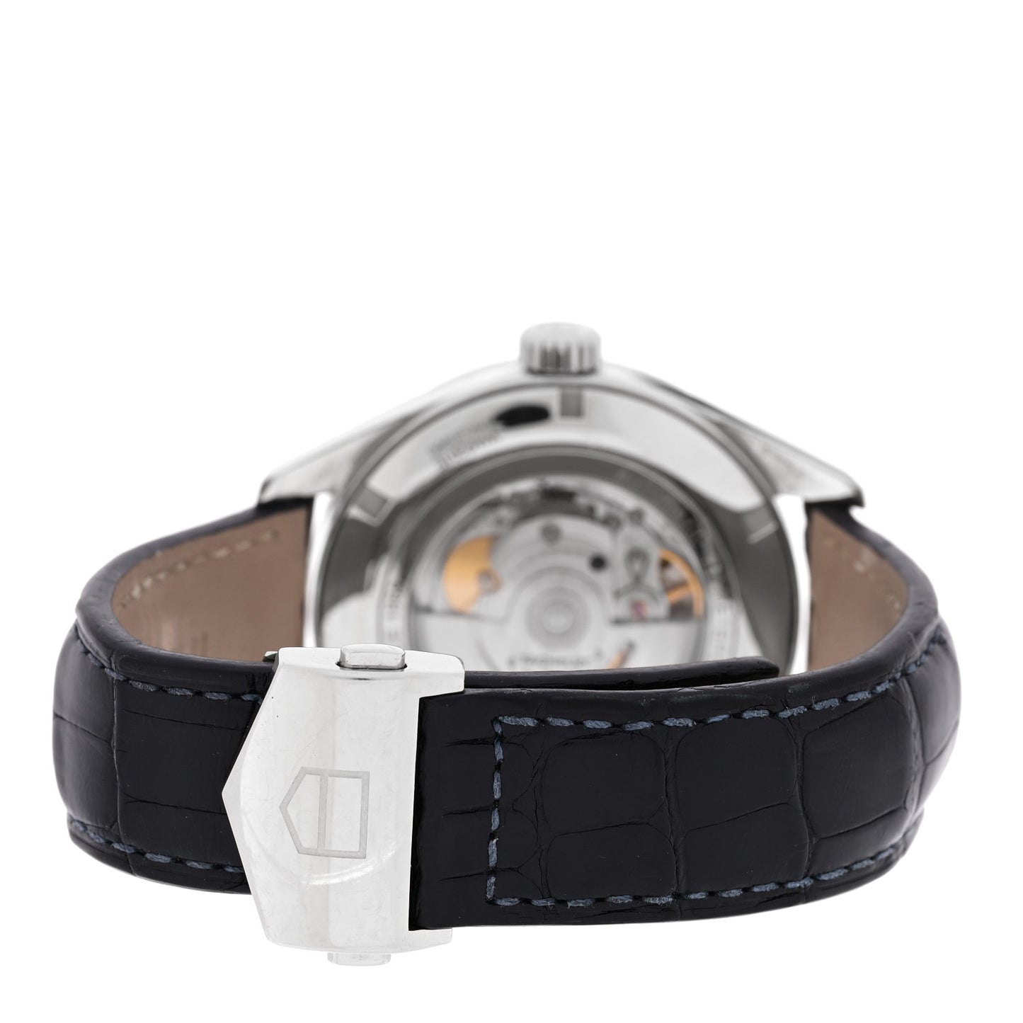 Stainless Steel Alligator 41mm Carrera Calibre 5 Automatic Watch Blue WAR201E
