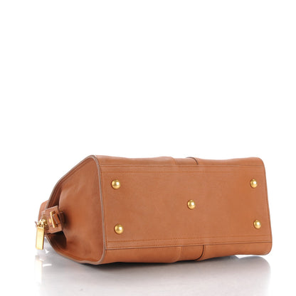 Saint Laurent Sheepskin Small Cabas ChYc Brown 4 of 7