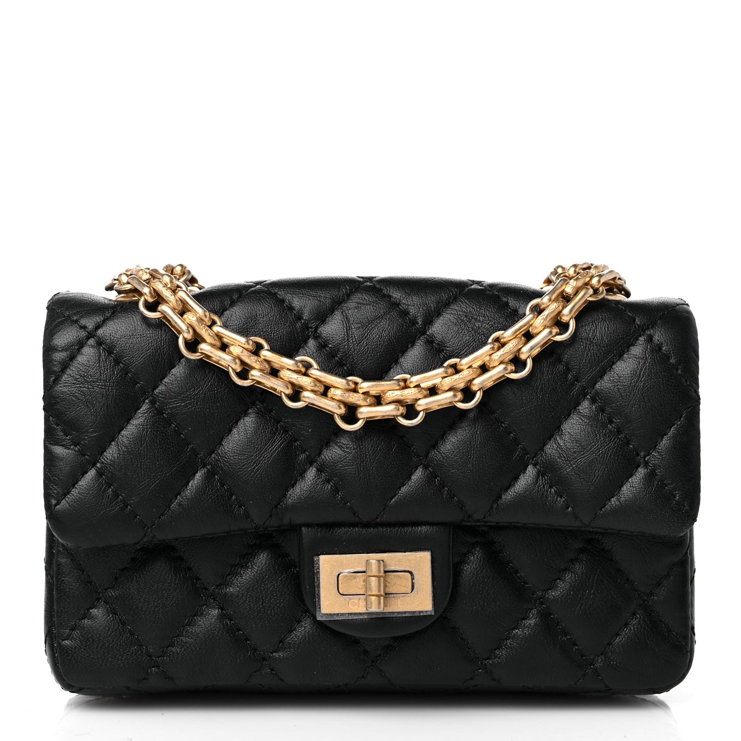 Lambskin Calfskin Tweed Success Story Set of 4 Minis Bags Black