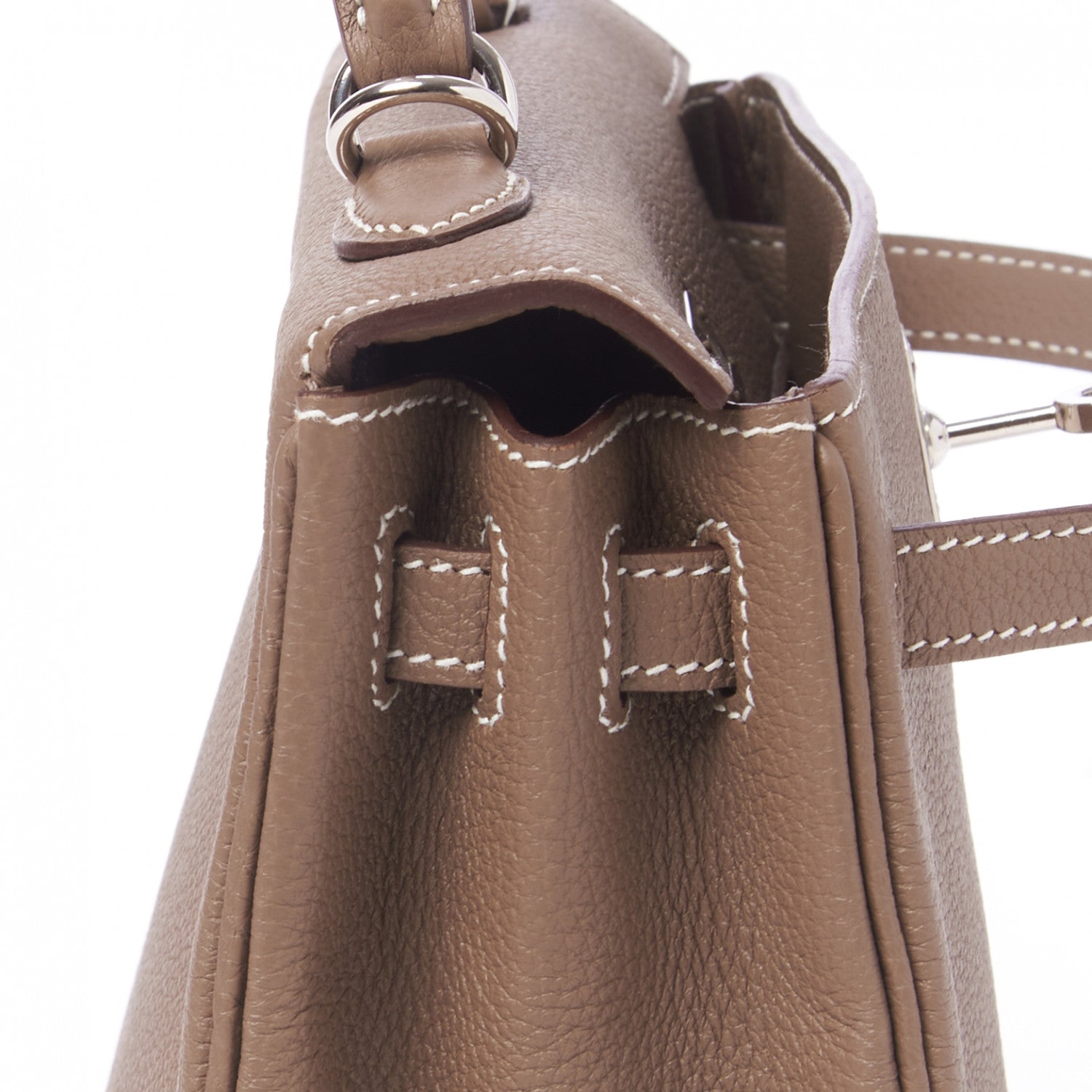 Hermes Togo Kelly Retourne 25 Etoupe 14 of 33