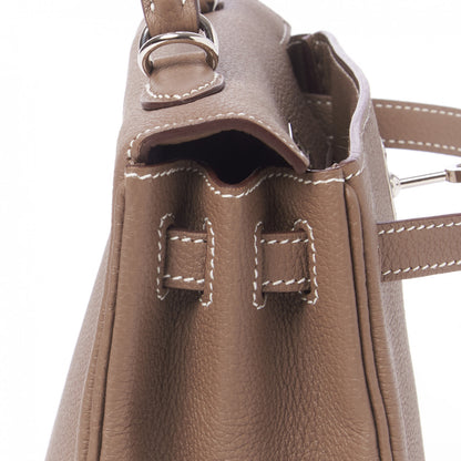 Hermes Togo Kelly Retourne 25 Etoupe 14 of 33