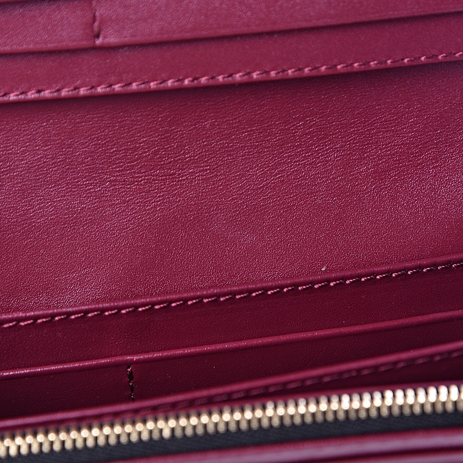 Burberry Signature Grain Calfskin Check Embossed Porter Continental Wallet Dark Plum 9 of 9