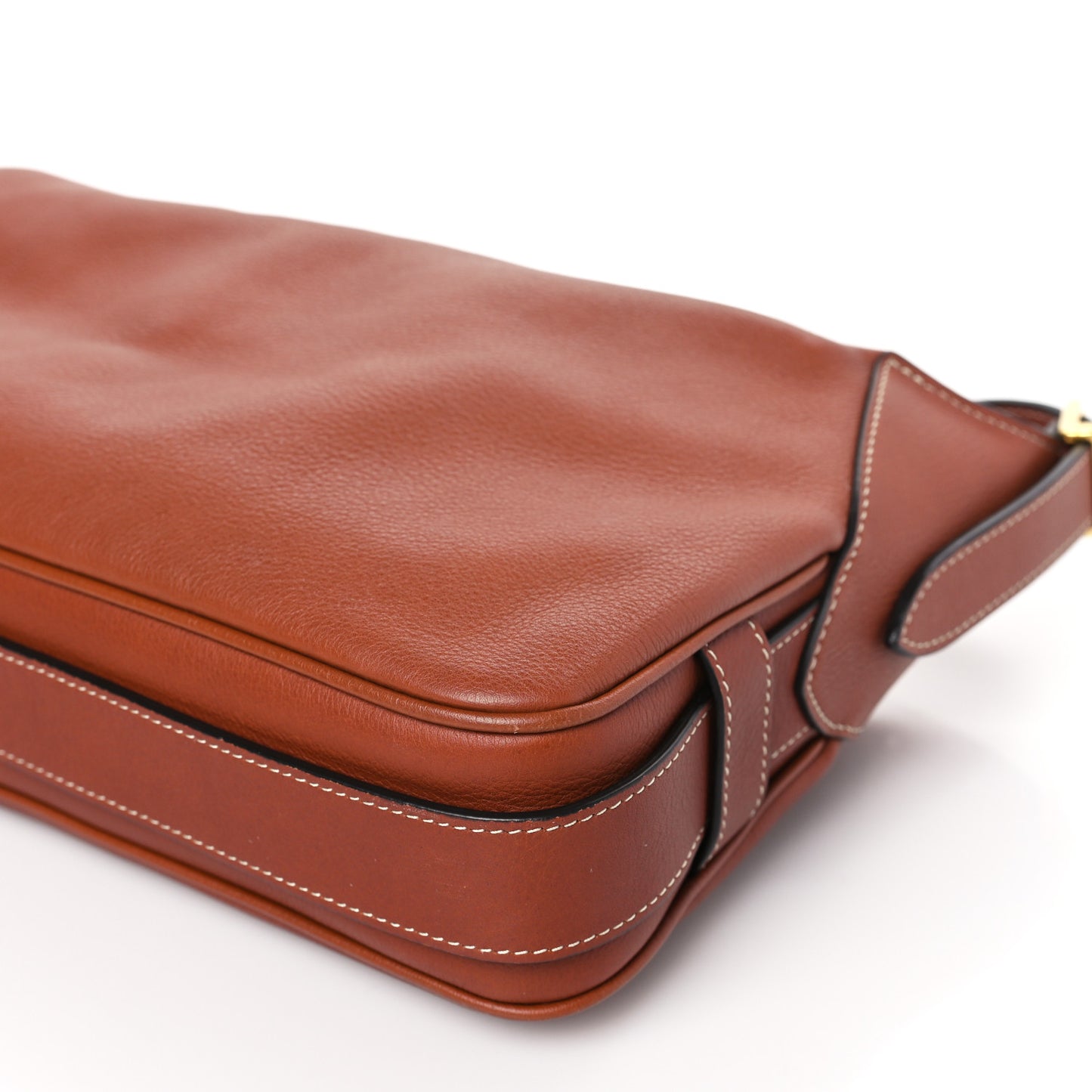Supple Calfskin Medium Romy Shoulder Bag Tan