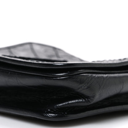 Saint Laurent Crinkled Calfskin Matelasse Monogram Niki Chain Wallet Black 10 of 10