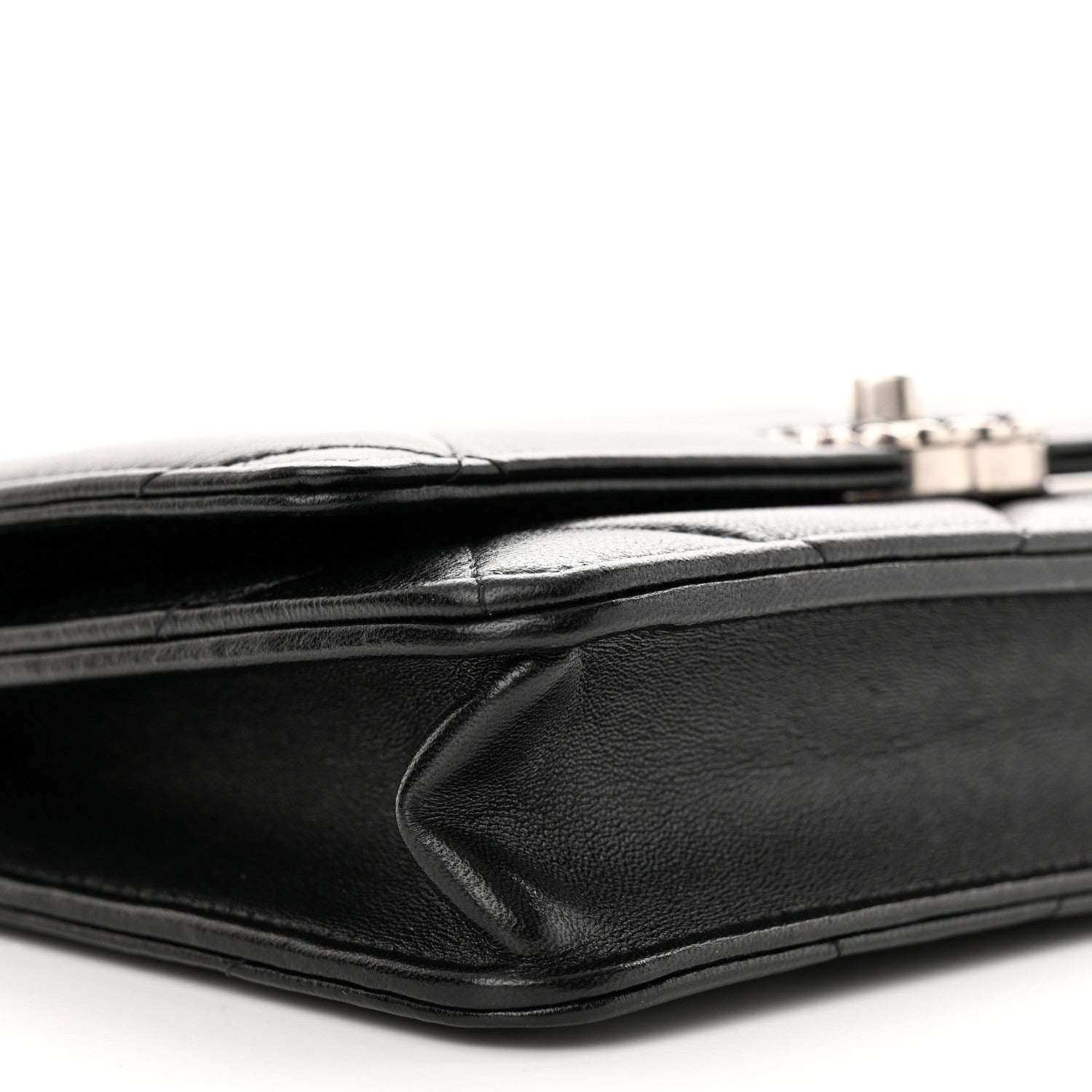 Chanel Lambskin Quilted Chanel 19 Wallet On Chain WOC Black 10 of 16