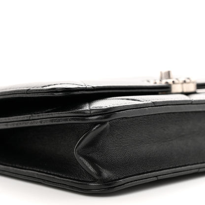 Chanel Lambskin Quilted Chanel 19 Wallet On Chain WOC Black 10 of 16
