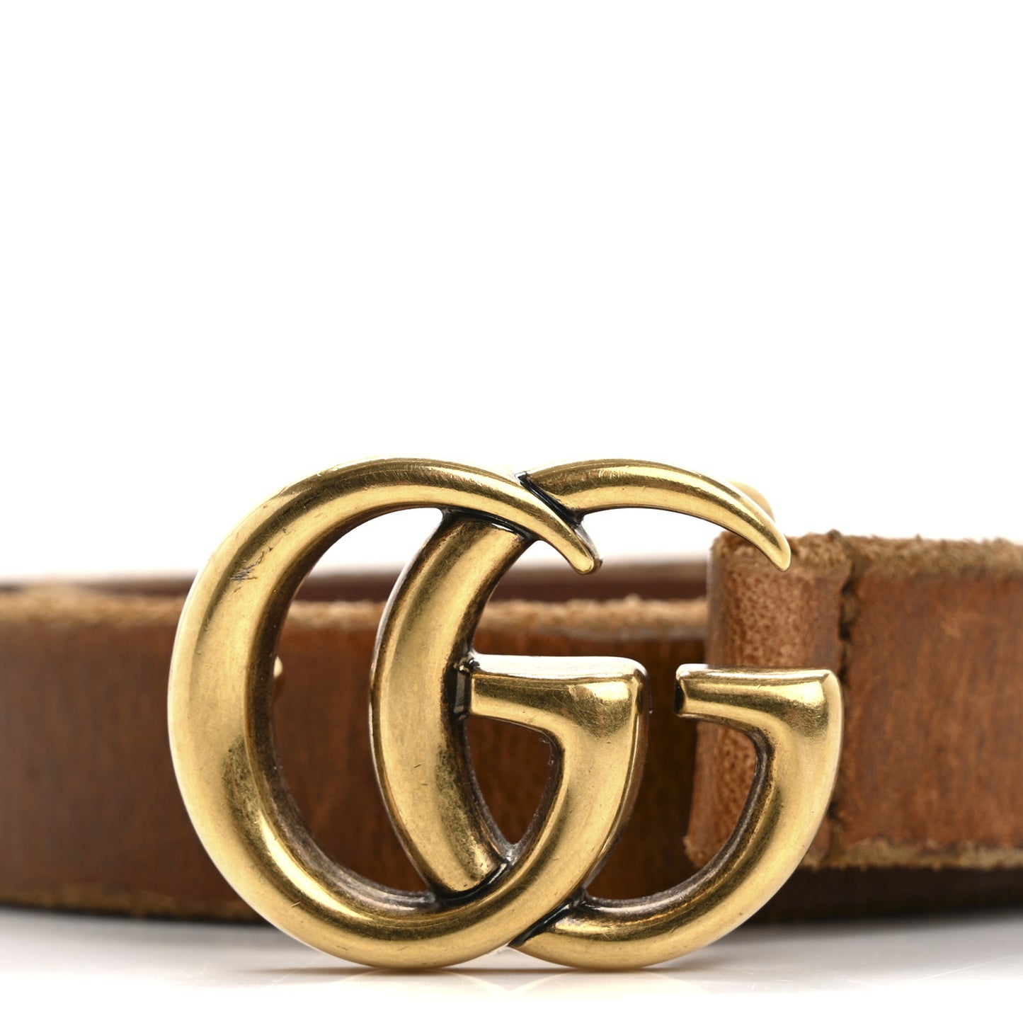 Faded Calfskin Double G 20mm Belt 80 32 Cuir