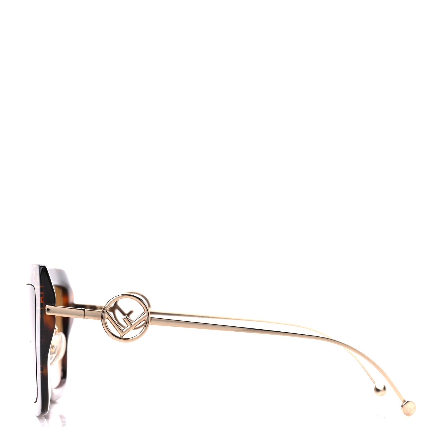 Fendi Acetate Metal F is Fendi FF Square Cat Eye Sunglasses FF 0424/F/S Havana 3 of 7