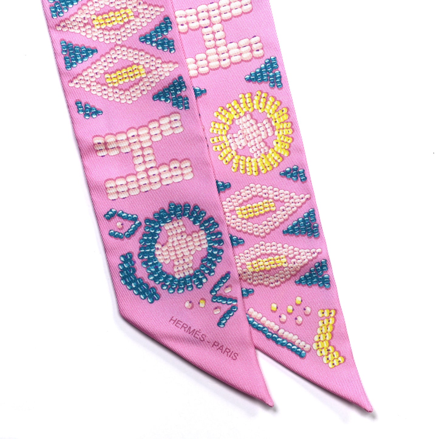 Silk Kelly En Perles Twilly Rose Bonbon Canard