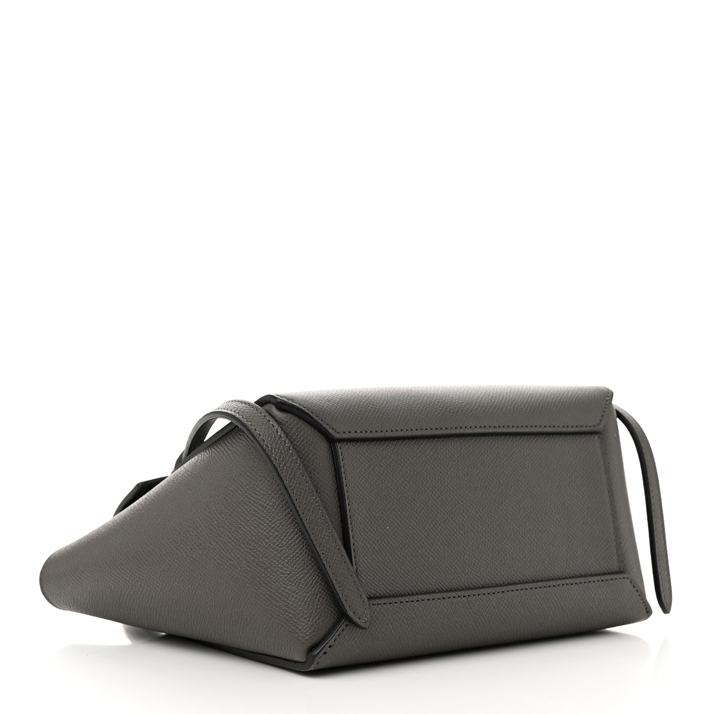 Grained Calfskin Nano Belt Bag Grey