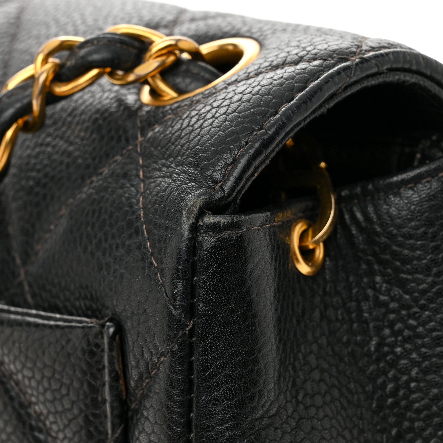 Chanel Caviar Quilted Medium Single Flap Black 13 of 20