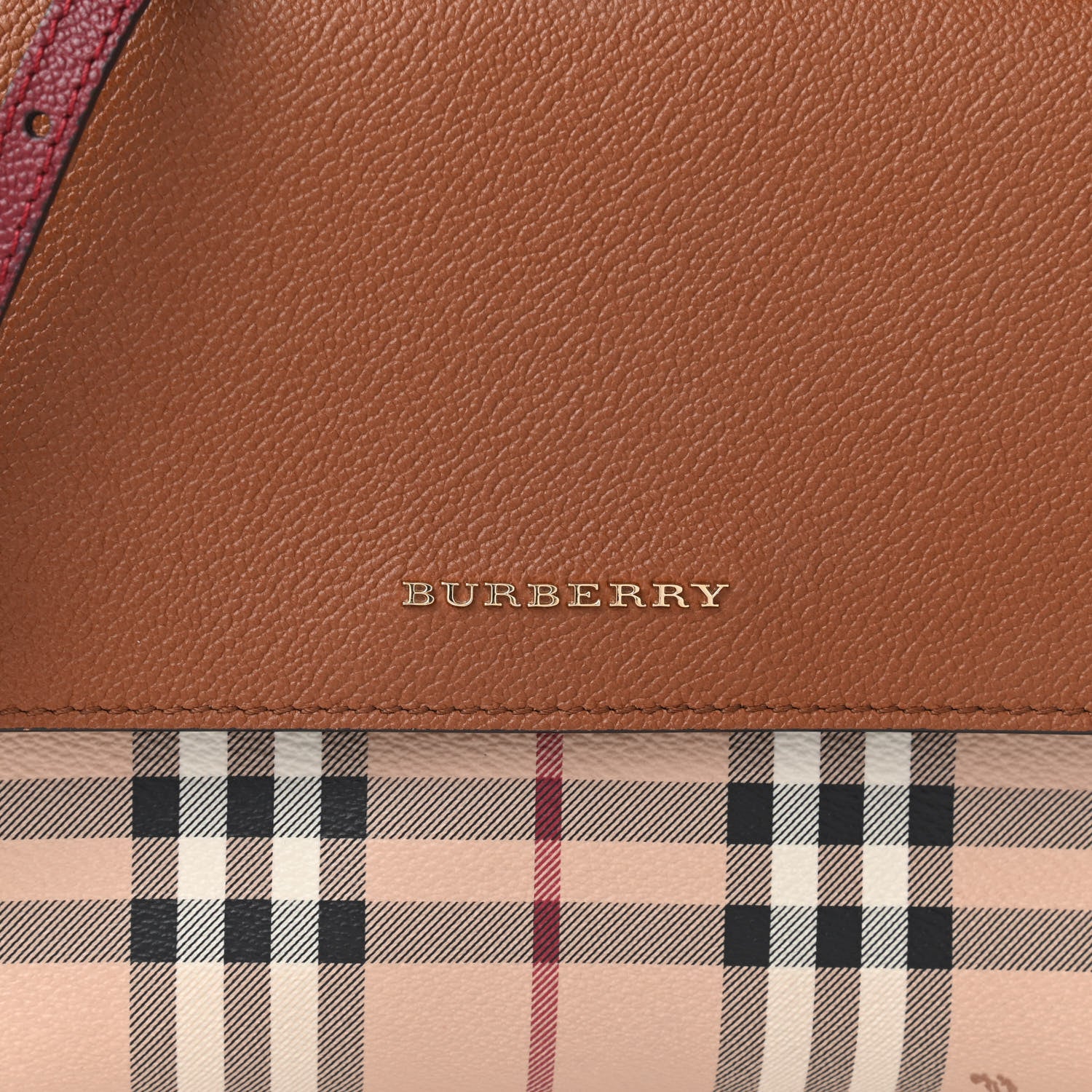Burberry Haymarket Check Small Loxley Crossbody Bright Toffee 12 of 12