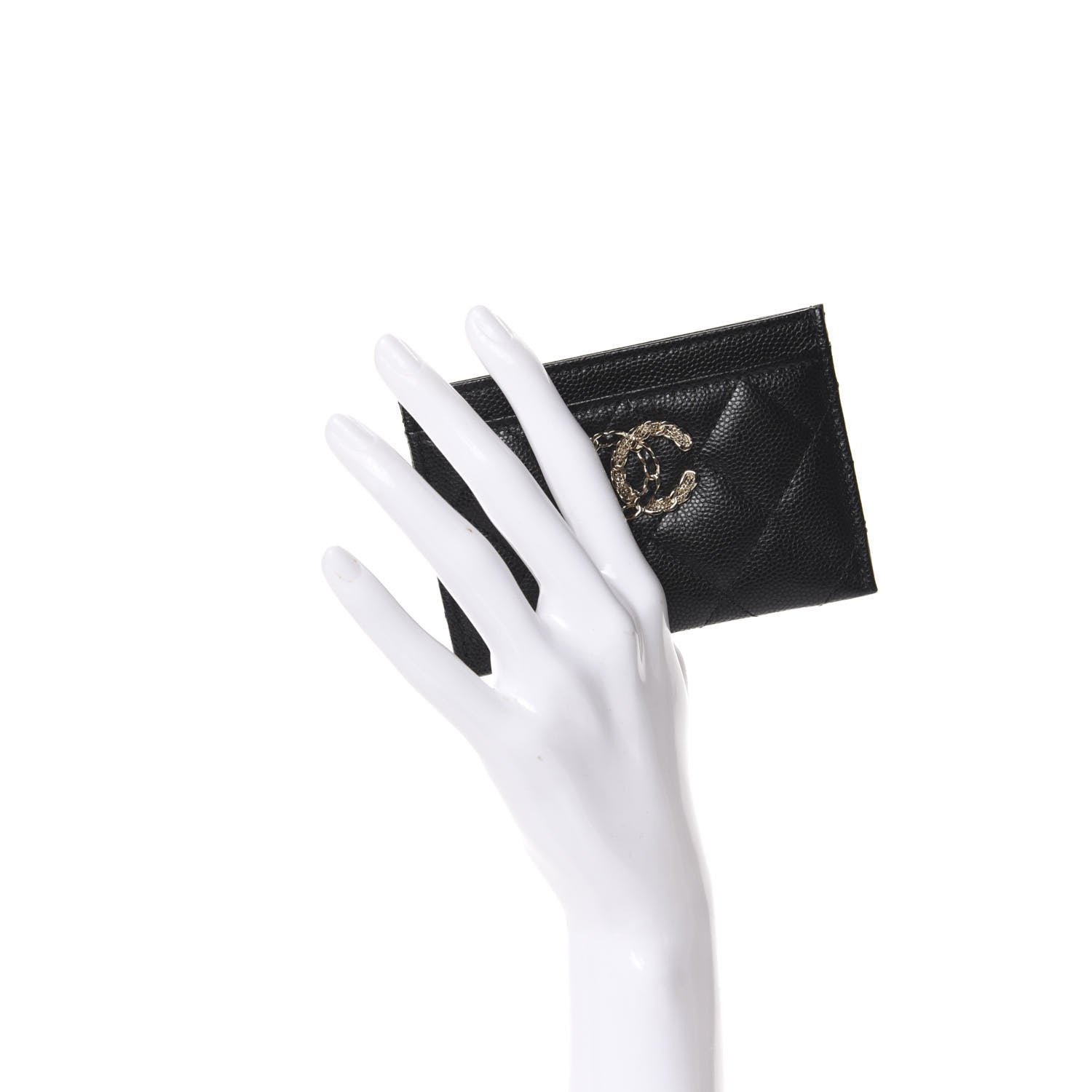 Chanel Caviar Quilted French New Wave Card Holder Black 3 of 12