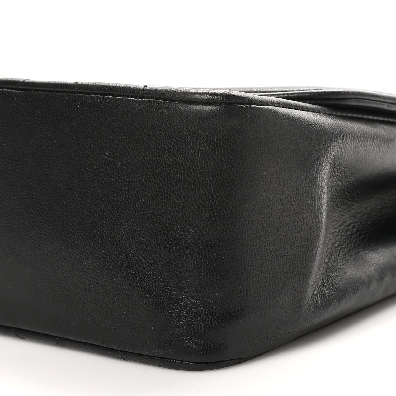 Chanel Lambskin Quilted Medium Single Flap Black 10 of 10
