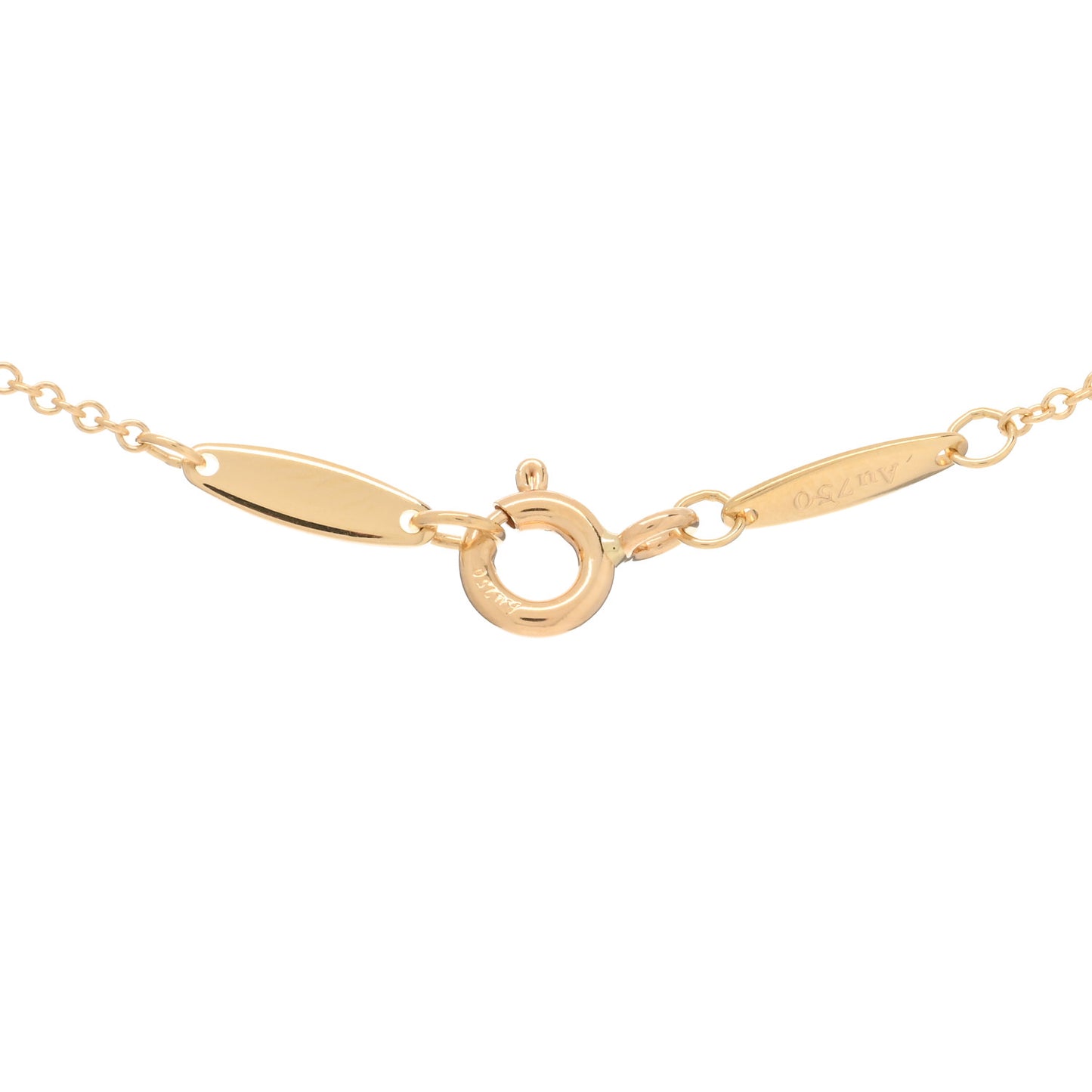18K Yellow Gold Diamond .17ct Elsa Peretti Diamonds by the Yard Pendant Necklace