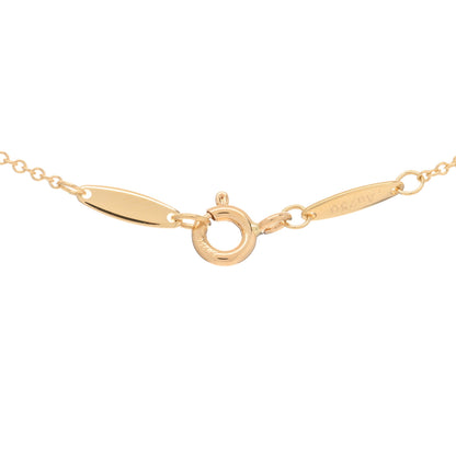 Tiffany 18K Yellow Gold Diamond .17ct Elsa Peretti Diamonds by the Yard Pendant Necklace 3 of 4
