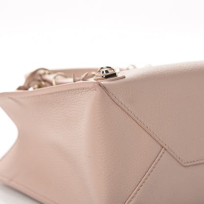 Balenciaga Grained Calfskin Gold Metallic Edge Hardware Papier Mini A4 Bois de Rose 9 of 10