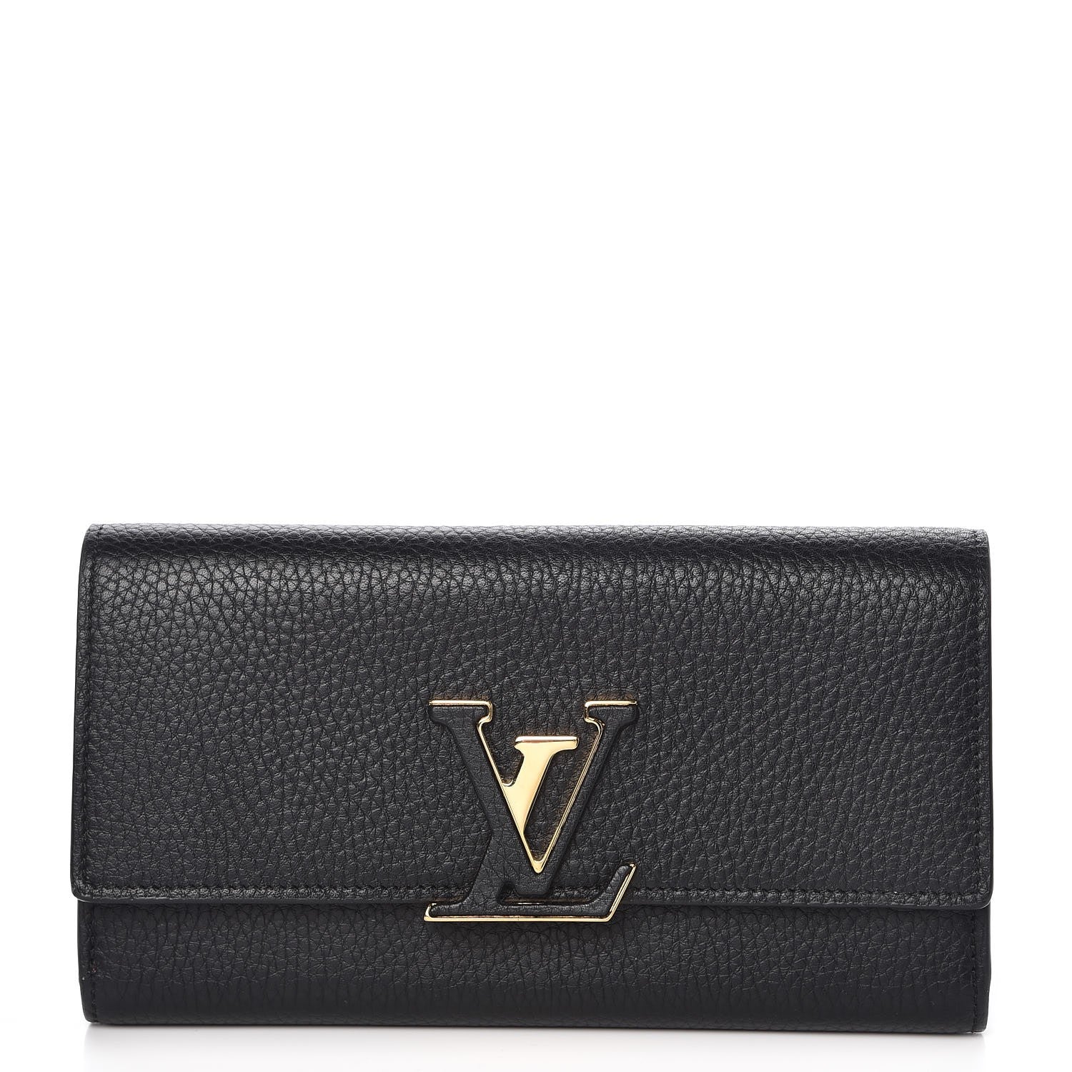 Louis Vuitton Taurillon Capucines Wallet Black 1 of 8