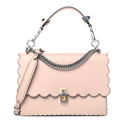 Fendi Vitello Liberty Scalloped Studded Kan I Shoulder Bag Plaster 1 of 9
