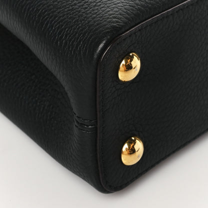 Louis Vuitton Taurillon Capucines BB Black 8 of 9