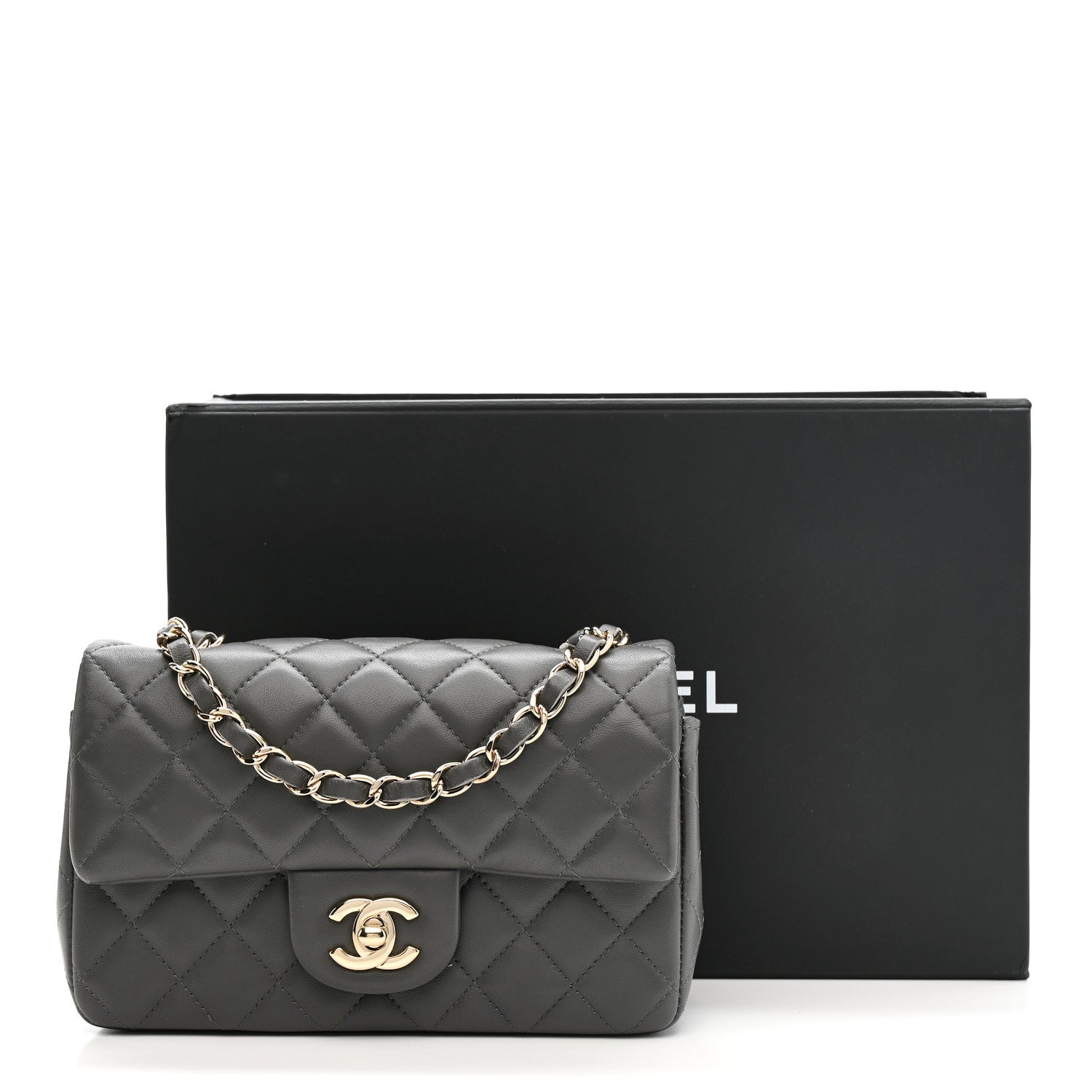 CHANEL グレー イヤーマフ CHANEL New Oversized CC Foldable Earmuffs Black & Gray Shearling