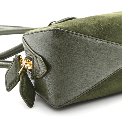 Alaia Suede Goatskin Small Le Teckel Bag Olive Green 9 of 10