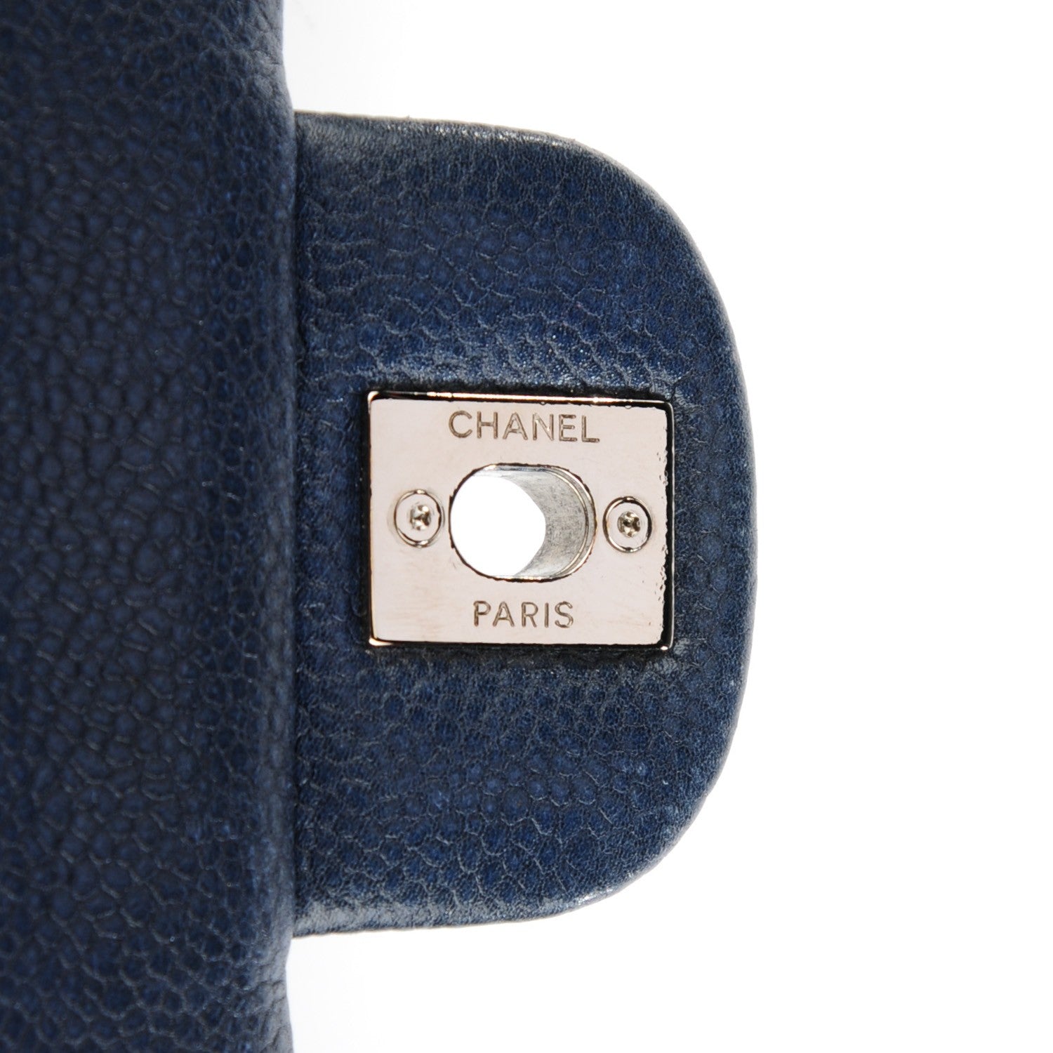 Chanel Caviar Quilted Medium Double Flap Navy 5 of 8