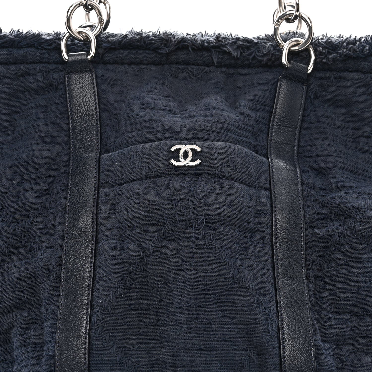 Chanel Canvas Medium Double Face Tote Navy 15 of 18