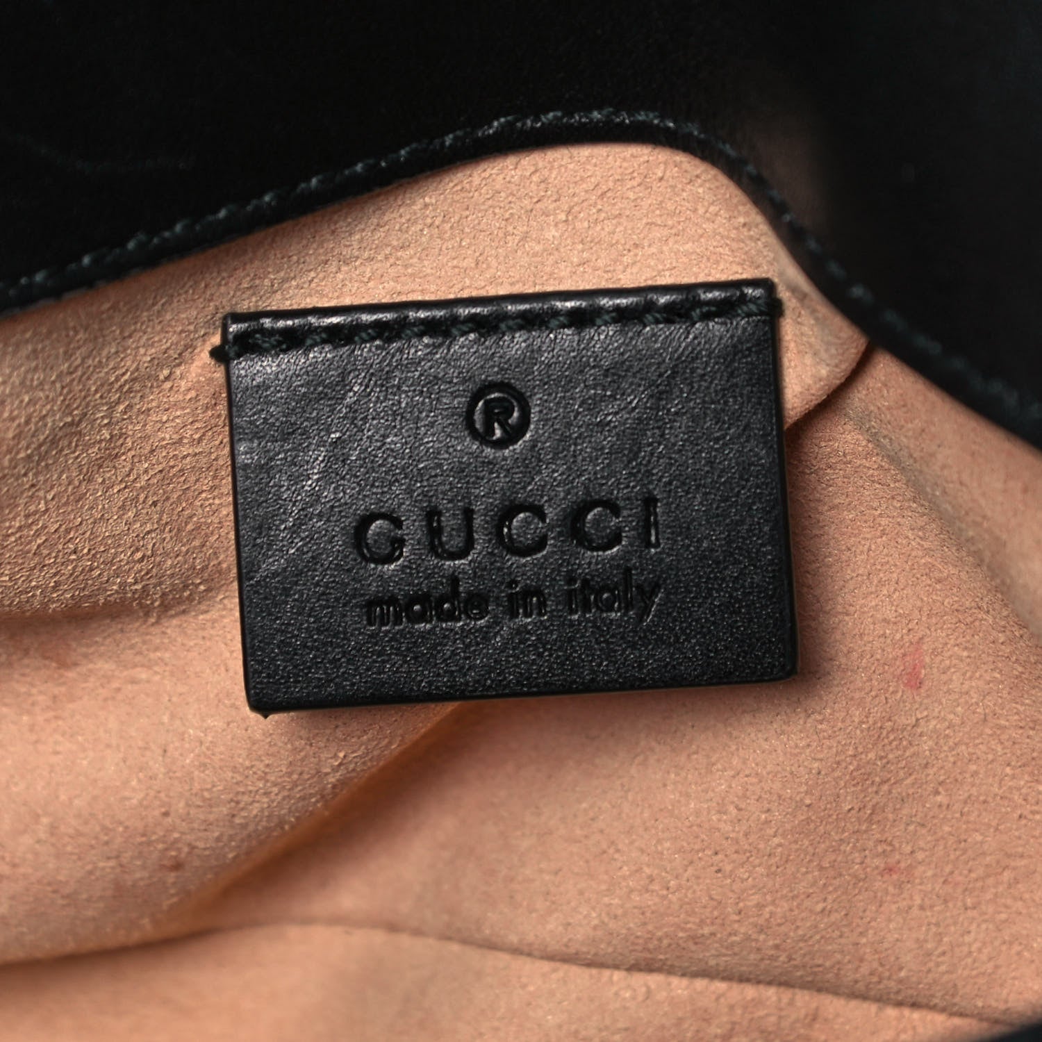 Gucci Calfskin Matelasse Super Mini GG Marmont Shoulder Bag Black 8 of 10