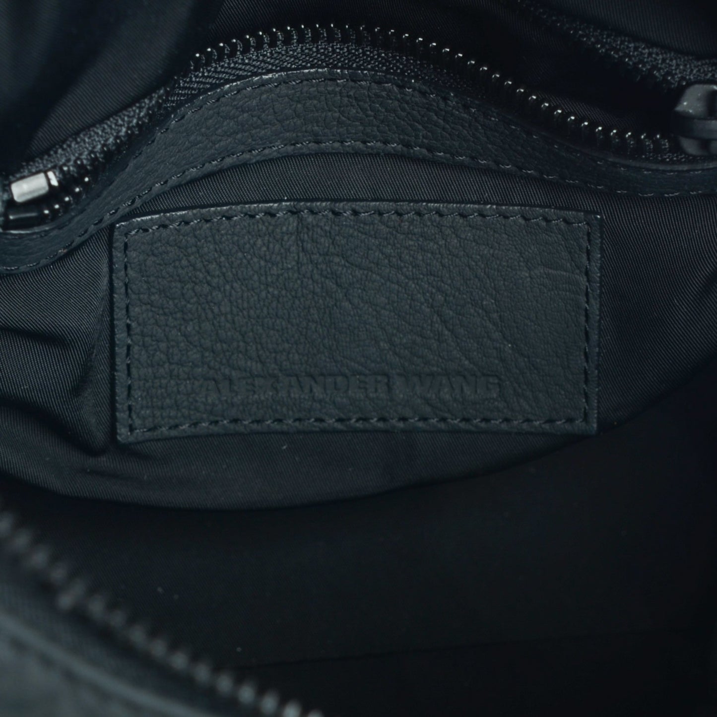 Pebbled Lambskin Rockie Black Iridescent Hardware
