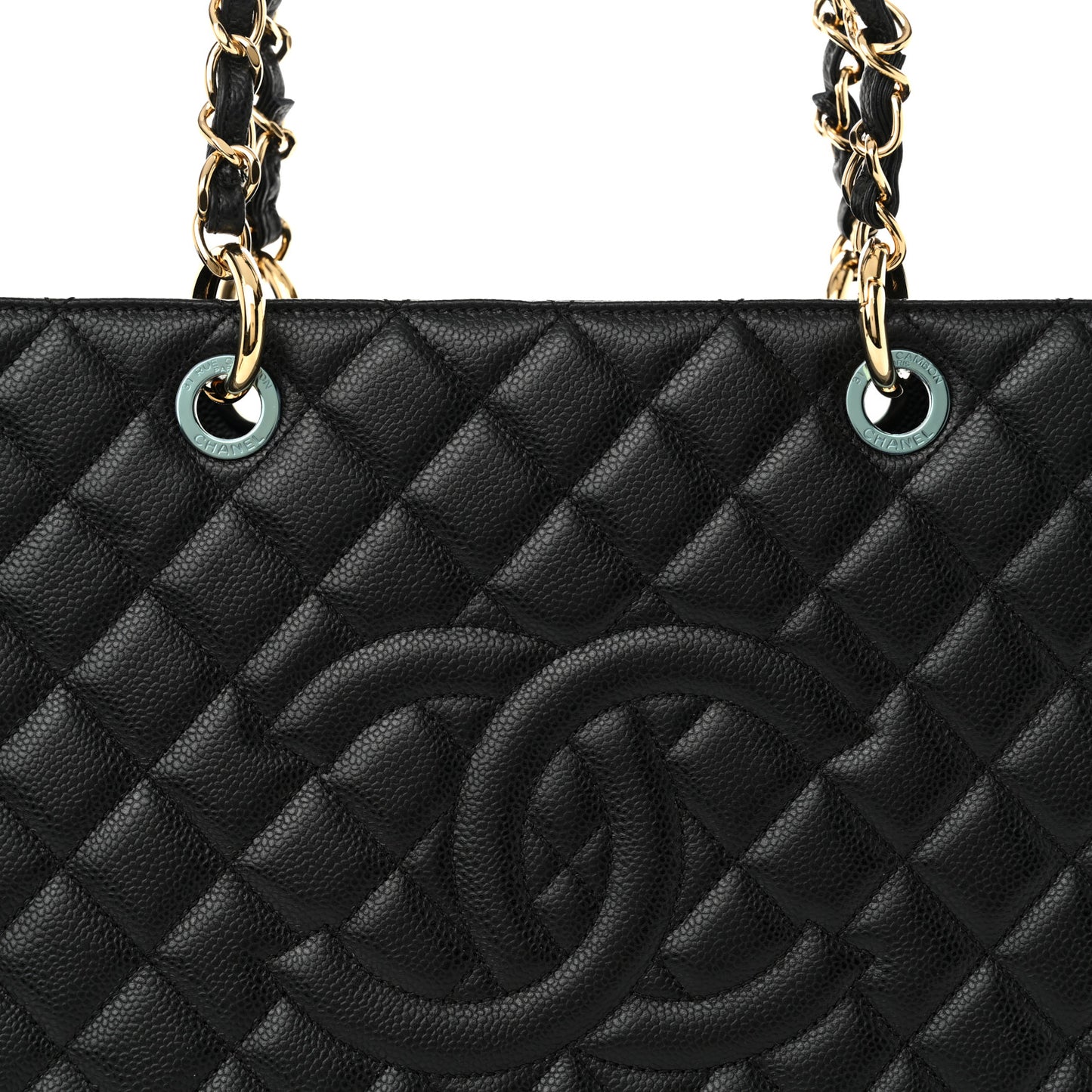 Caviar Quilted XL Grand Shopping Tote GST Black