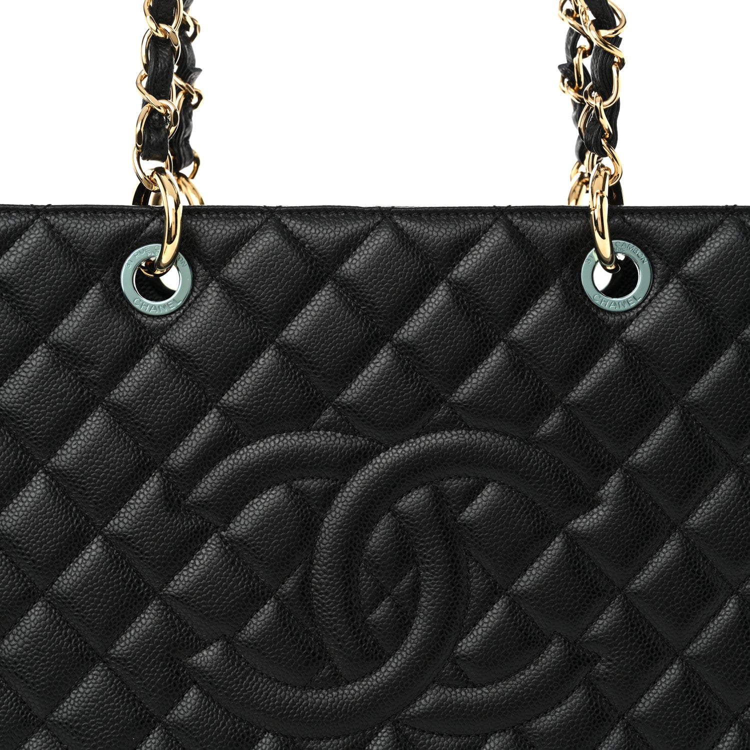 Chanel Caviar Quilted XL Grand Shopping Tote GST Black 8 of 10